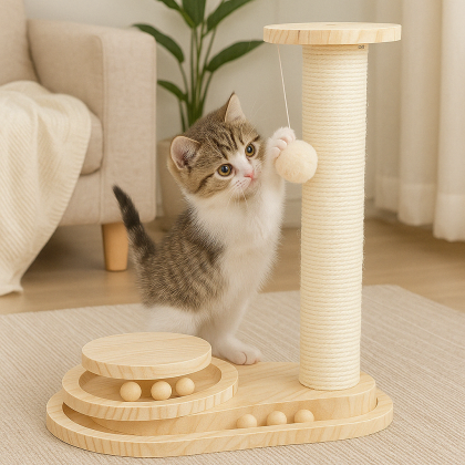 Minimalist cat scratcher