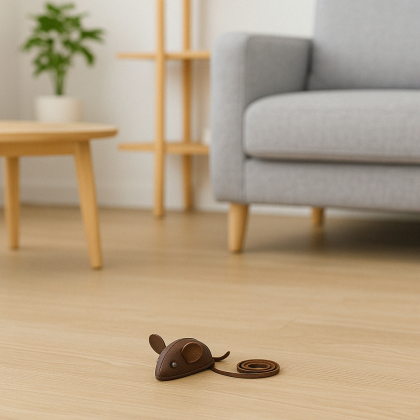 Handcrafted Leather Cat Teaser Toy Handcrafted Leather Cat Teaser Toy