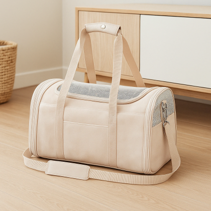 Lasaviin Vegan Leather Pet Carrier Lasaviin Vegan Leather Pet Carrier